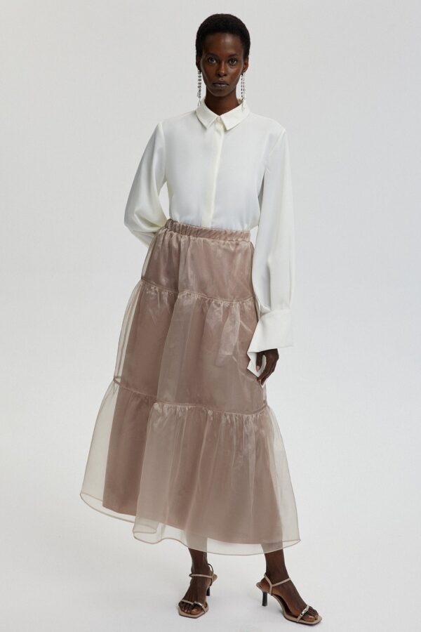 RUFFLED ORGANZA SKIRT - Image 2